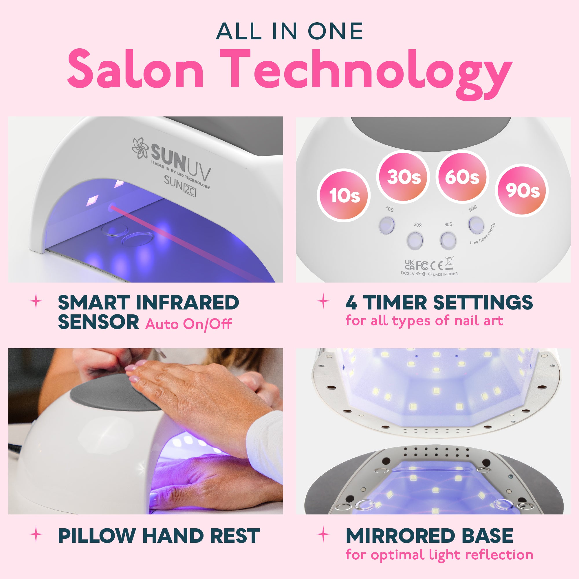 SUN2C UV LED Nail Lamp Grey