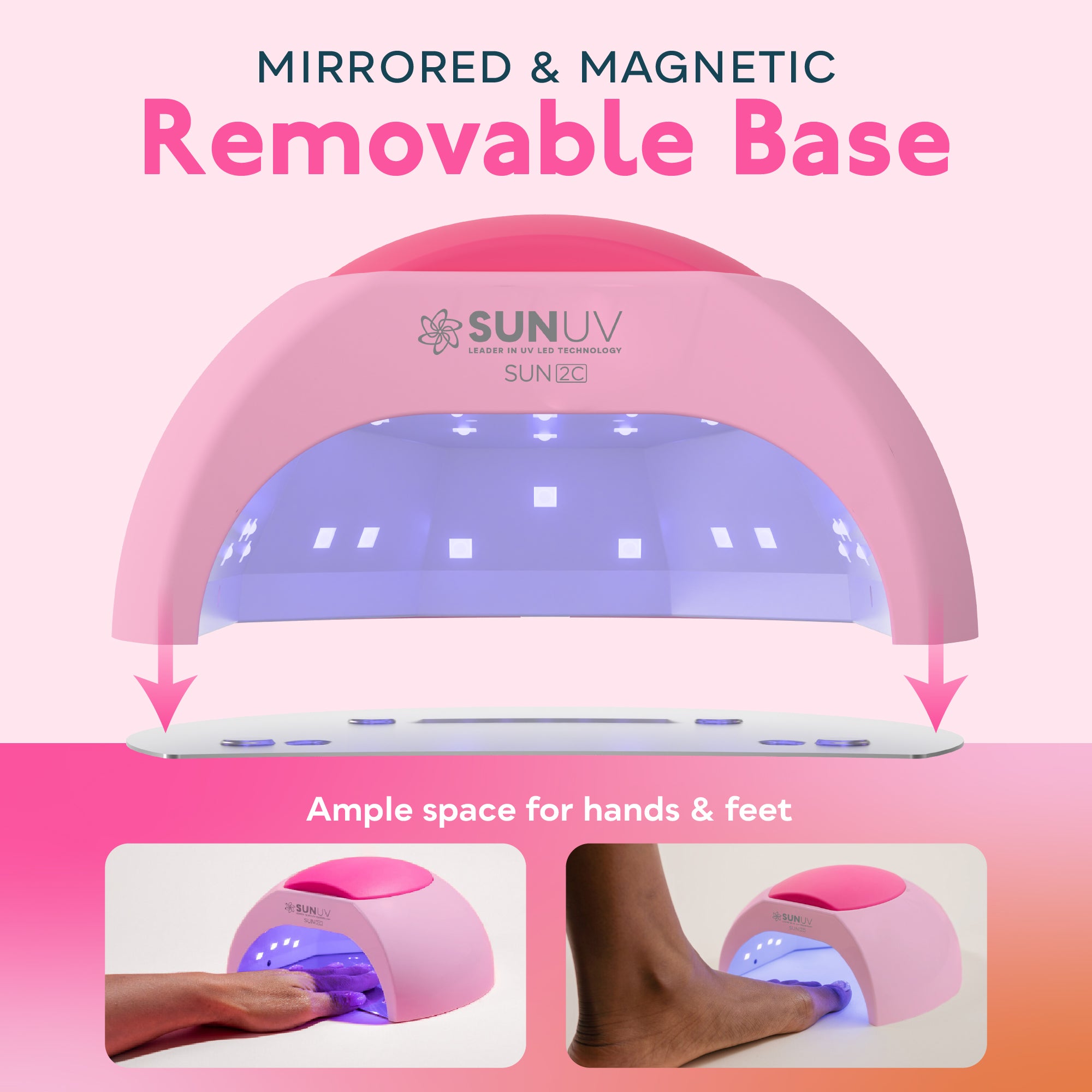 SUN2C UV LED Nail Lamp Pink
