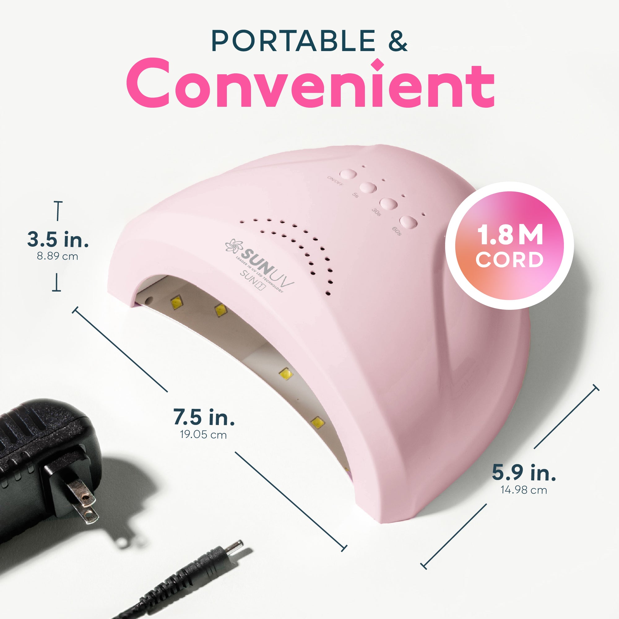 SUN1 UV LED Nail Lamp Pink