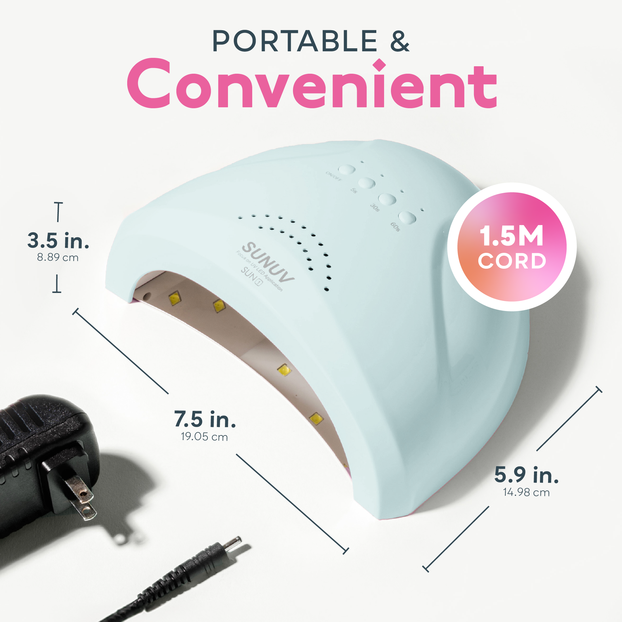 SUN1 UV LED Nail Lamp Blue