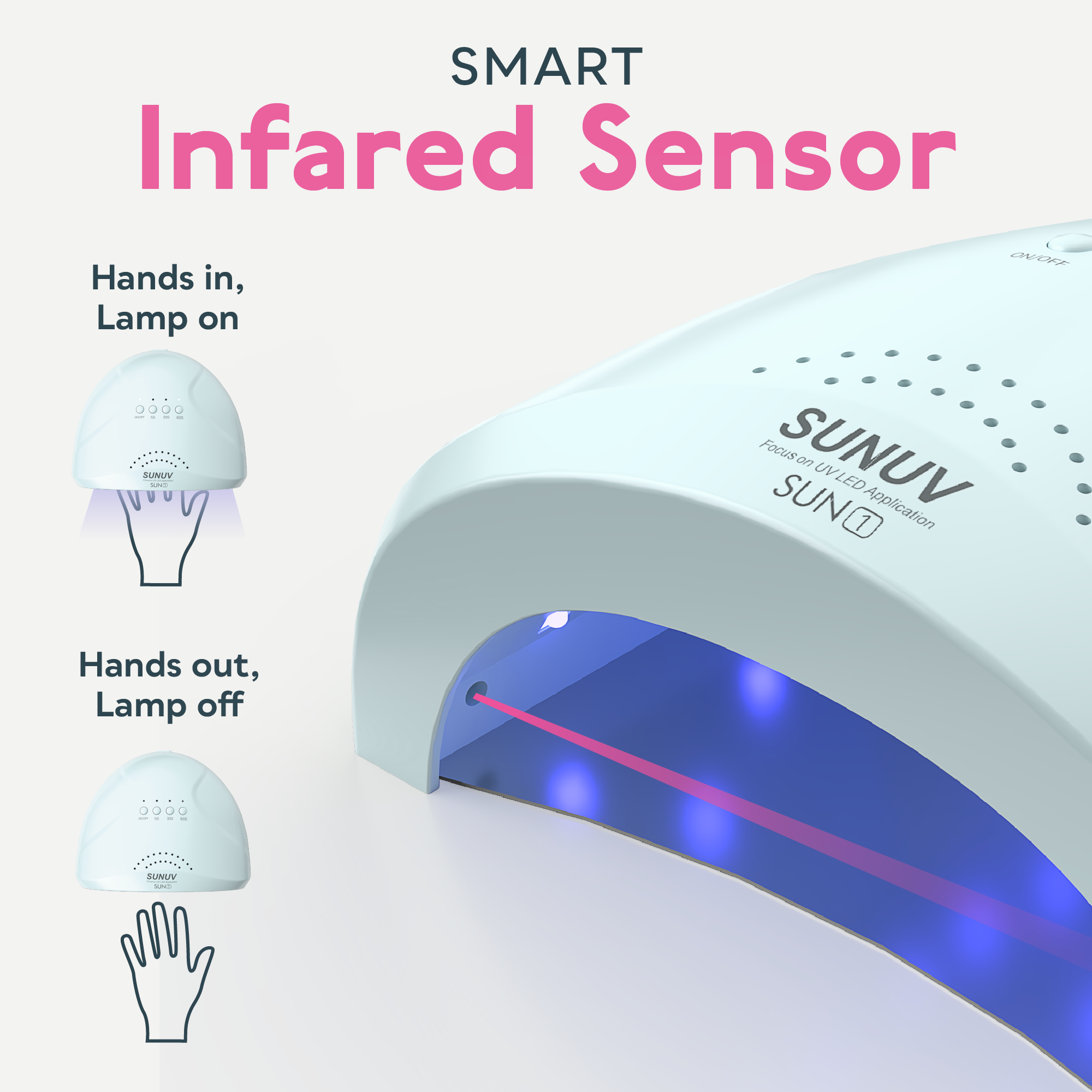 SUN1 UV LED Nail Lamp Blue