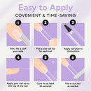 SUNUV 500 PCS Long Straight Nail Tips