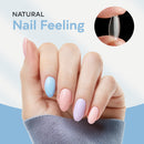 SUNUV 600 PCS Short Almond Gel Nail Tips