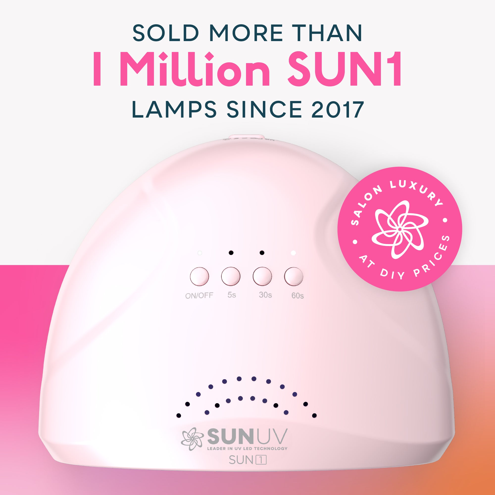 SUN1 UV LED Nail Lamp Pink