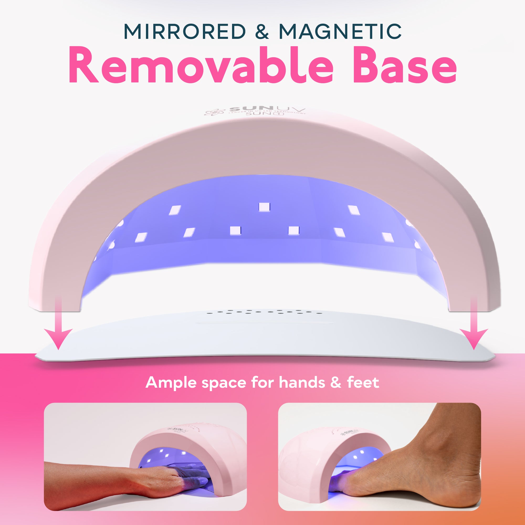 SUN1 UV LED Nail Lamp Pink