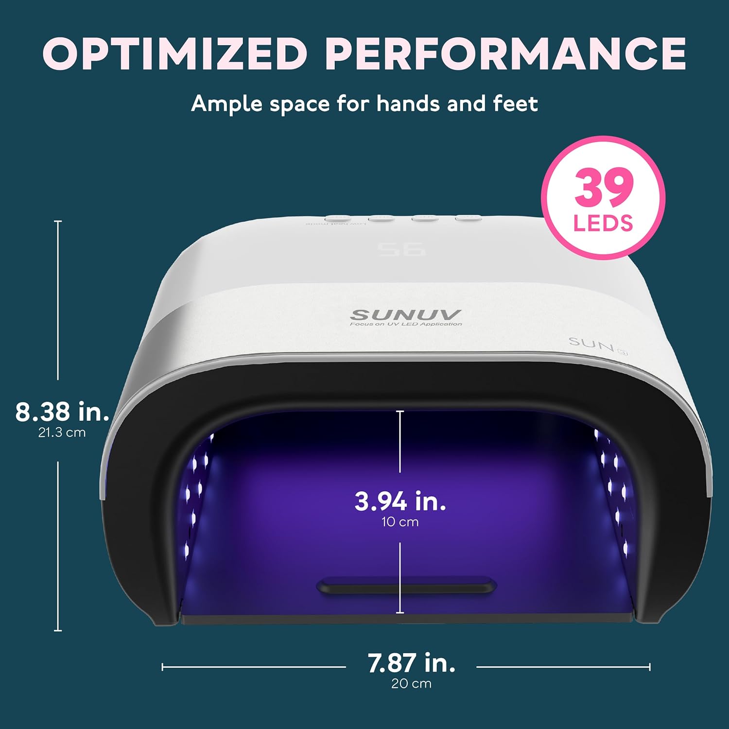 Sun3 UV LED Nail Lamp: Salon-Quality Nail Care at Home | 48W LED