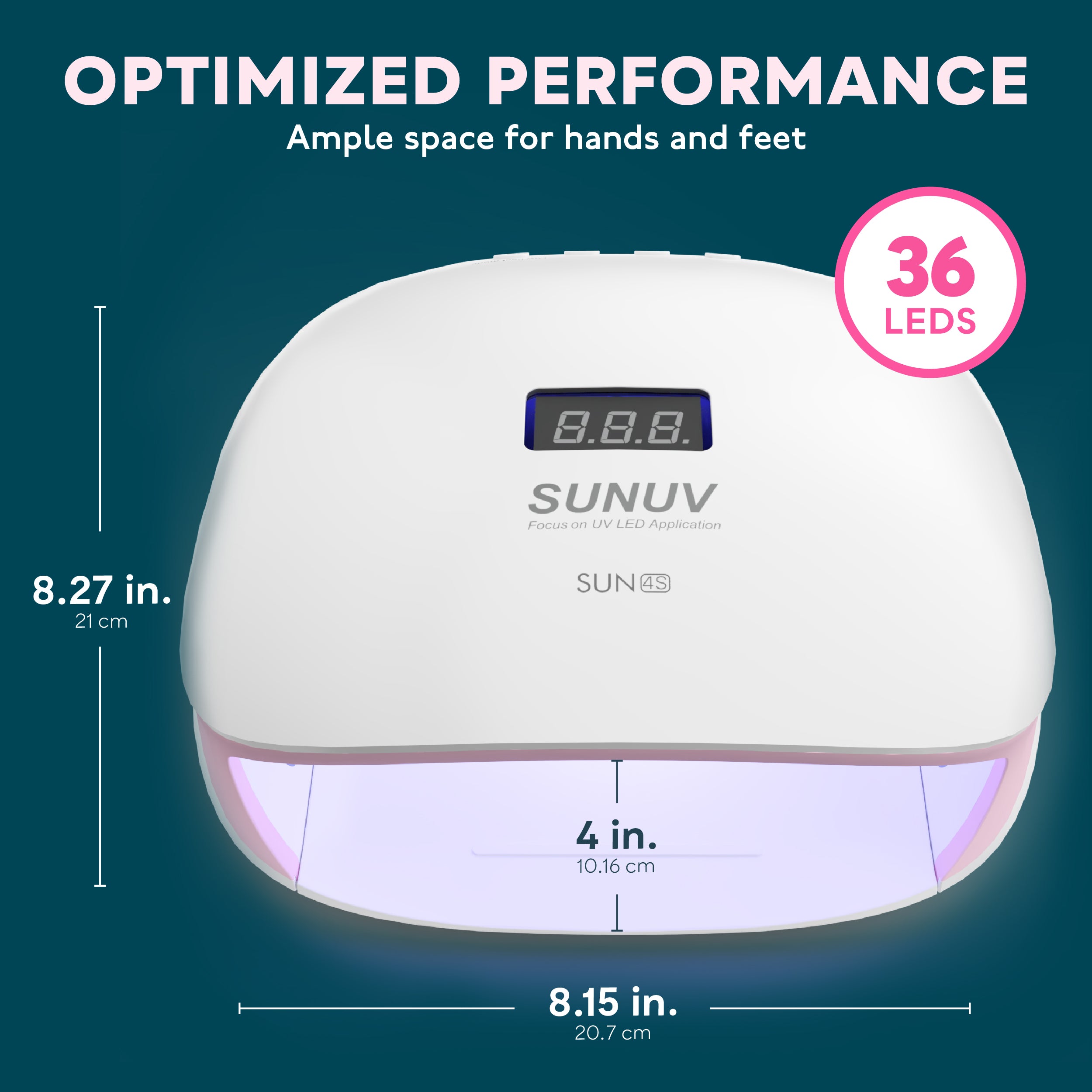 Sun4S UV LED Nail Lamp: Quick and Professional Nail Curing | 48W Sun4S UV LED Nail Lamp: Quick and Professional Nail Curing | 48W