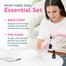 Gel Top Coat and Base Coat Set, Gel Nail Polish Kit 2 Pack, 15ml
