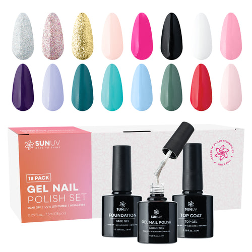 16 Colors Gel Nail Polish Set