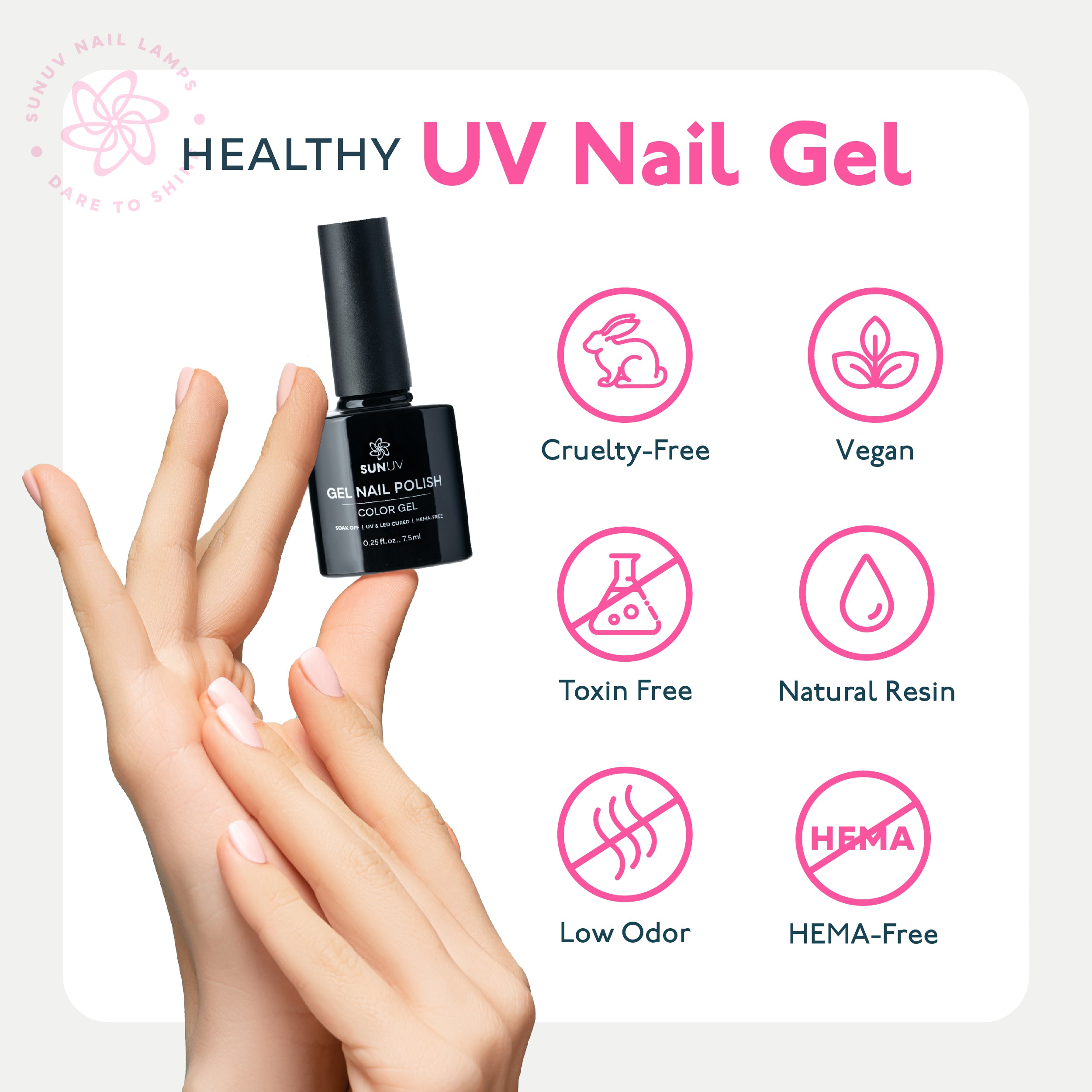 16 Colors Hema-Free Gel Nail Polish Set