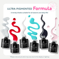 6 Colors Hema-Free Gel Nail Polish Set