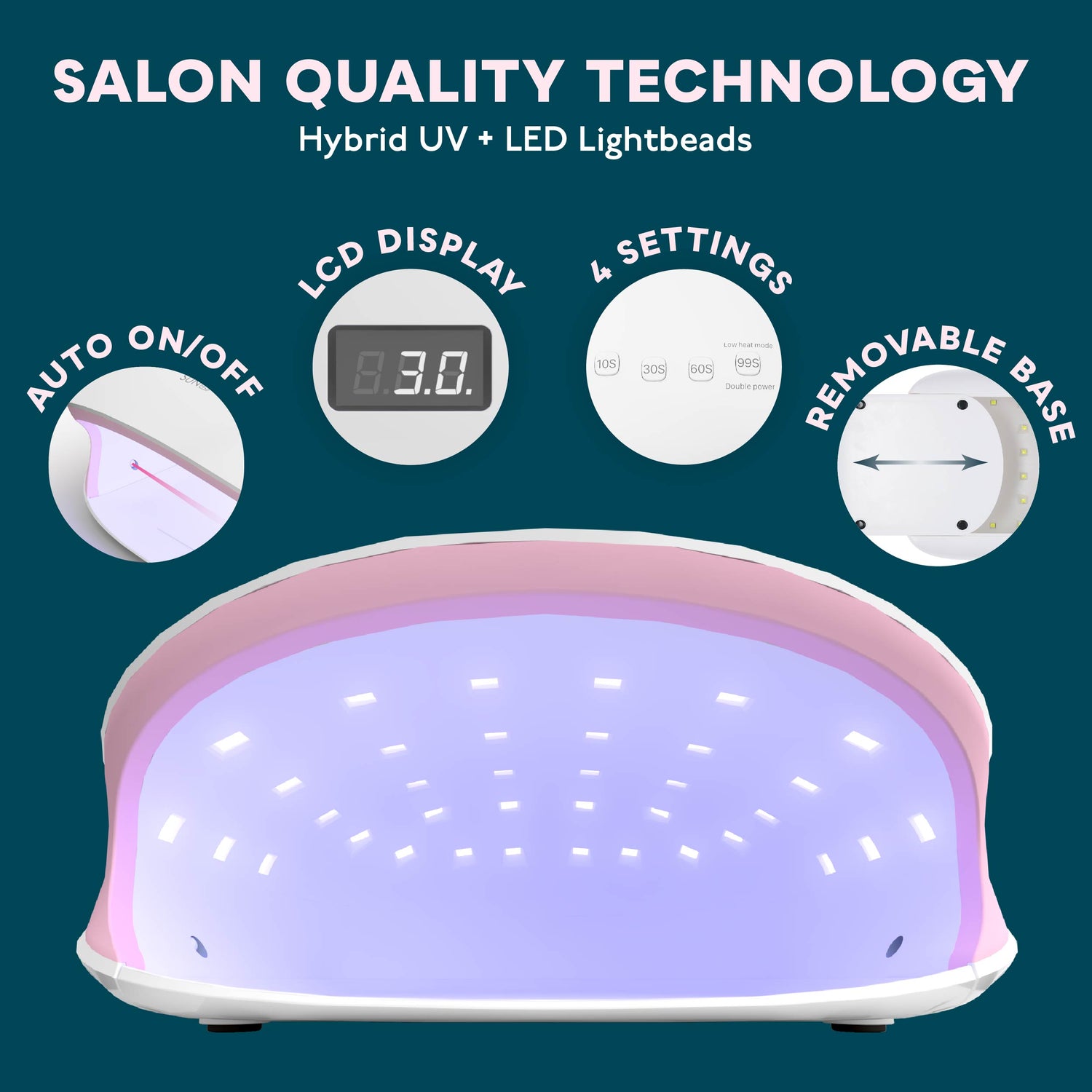 SUN4S UV LED Nail Lamp Pink