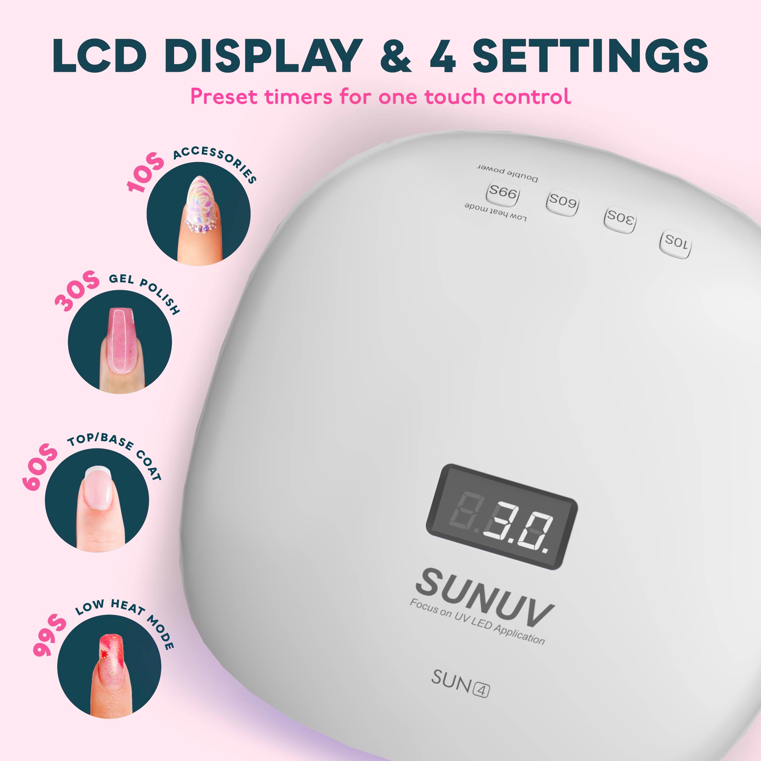 SUN4 UV LED Nail Lamp