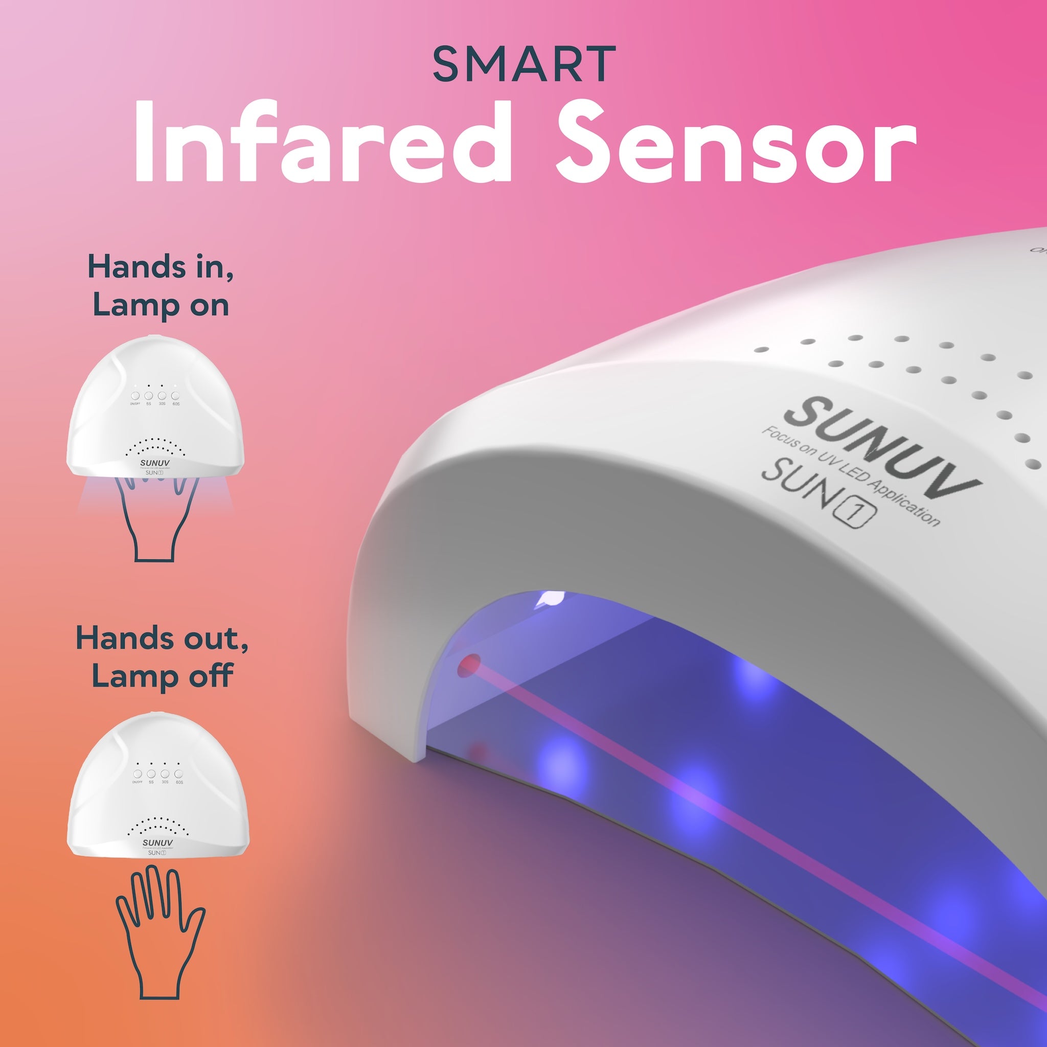 SOL 1 UV Nail Lamp for salon and home use for pros and beginners
