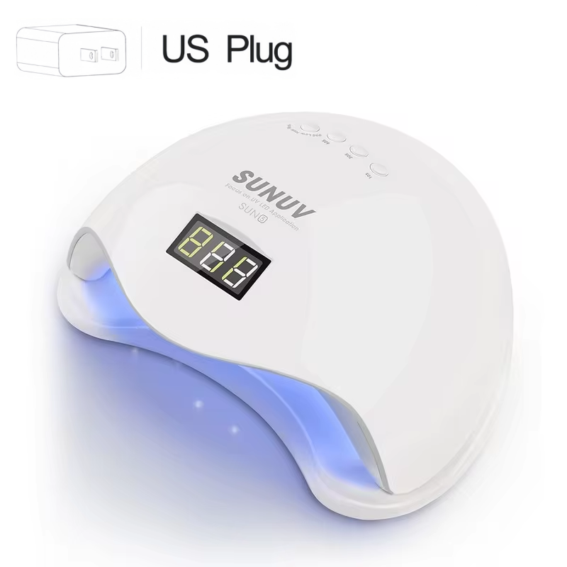 Experience Effortless Nail Curing with Sun5 UV LED Nail Lamp Portable and Powerful US Plug